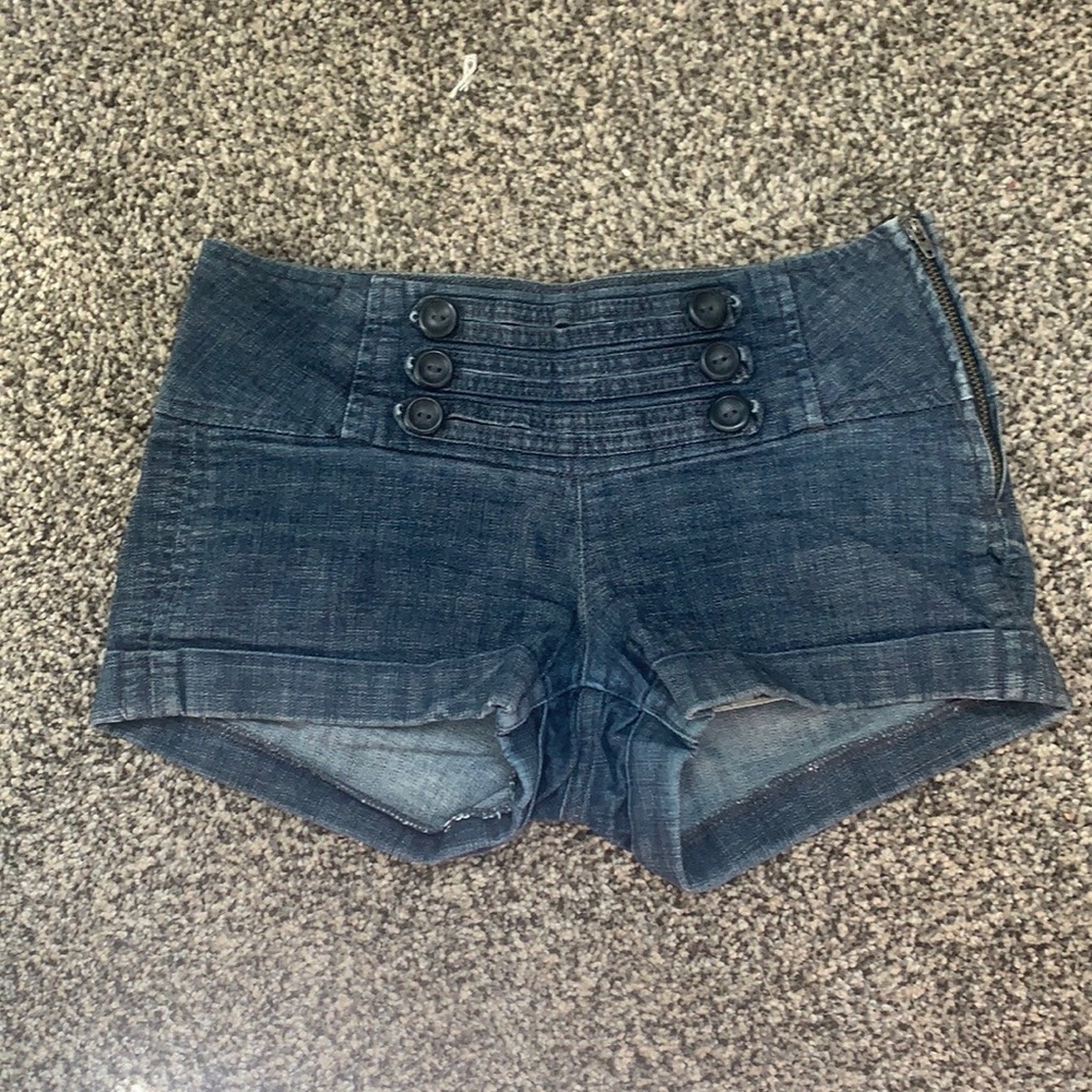 Love Culture dark wash Jean shorts